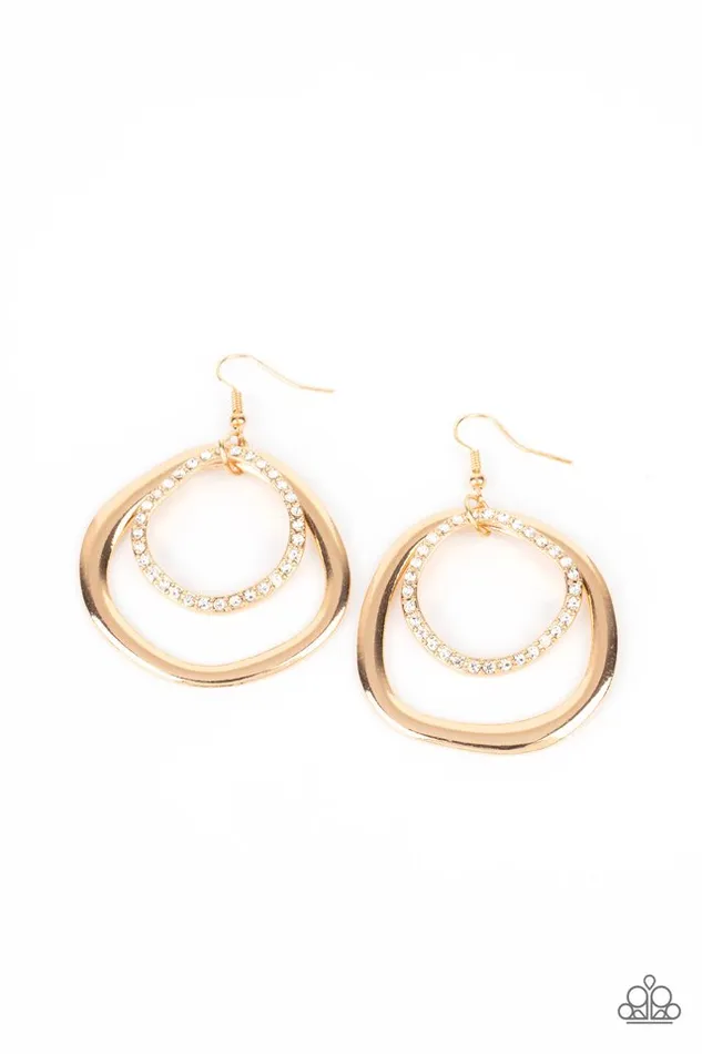 Paparazzi Jewelry Paparazzi Earring Spinning With Sass Gold Earrings Paparazzi Jewelry Paparazzi Earring Spinning With Sass Gold Earrings
