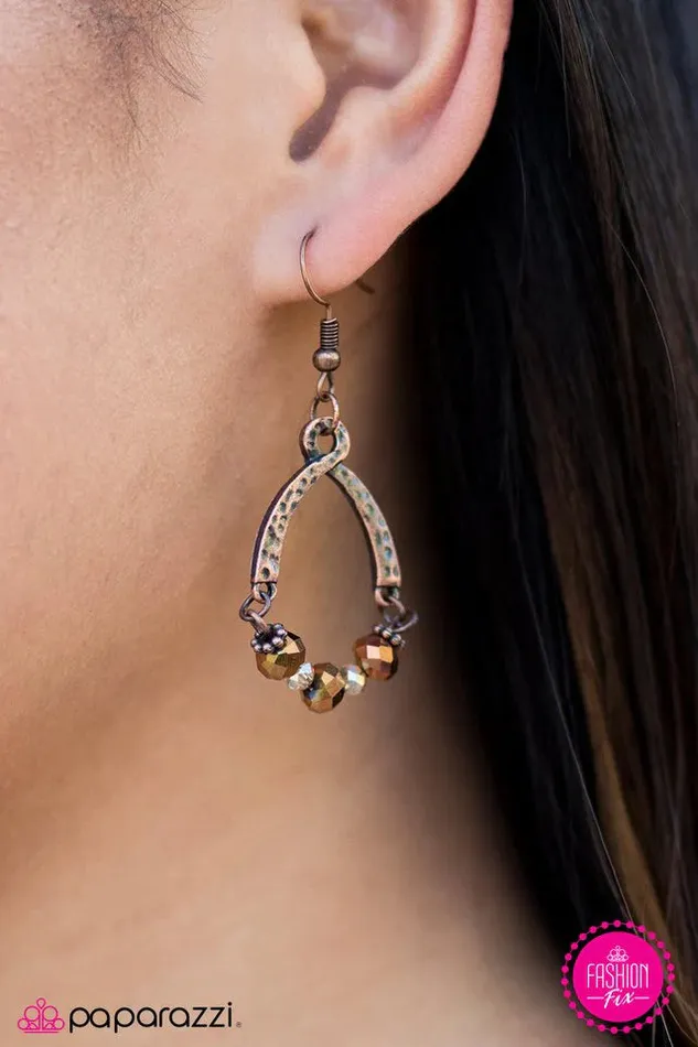 Paparazzi Jewelry Paparazzi Earring Whimsically Whimsy Copper Earrings
