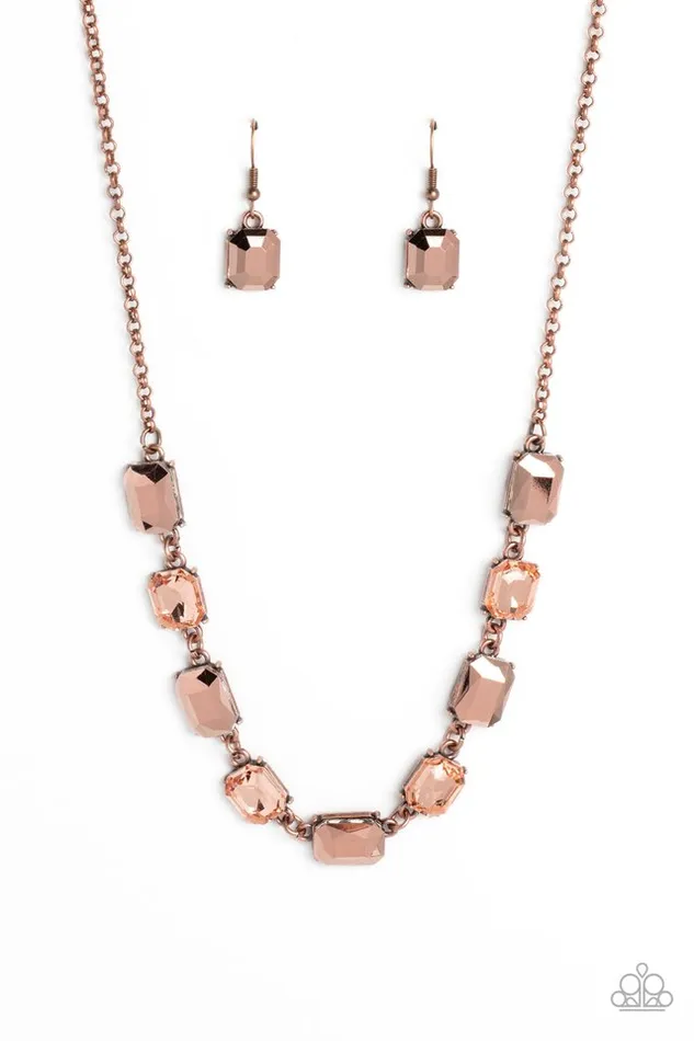 Paparazzi Jewelry Paparazzi Necklace Emerald Envy Copper Necklaces Paparazzi Jewelry Paparazzi Necklace Emerald Envy Copper Necklaces