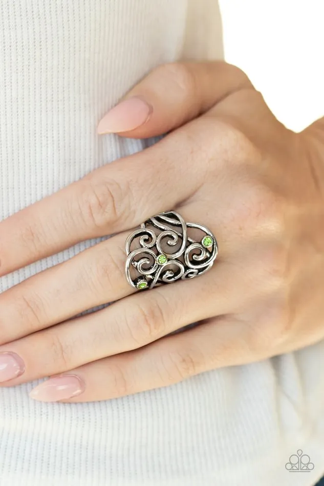 Paparazzi Jewelry Paparazzi Ring FRILL Out Green Rings