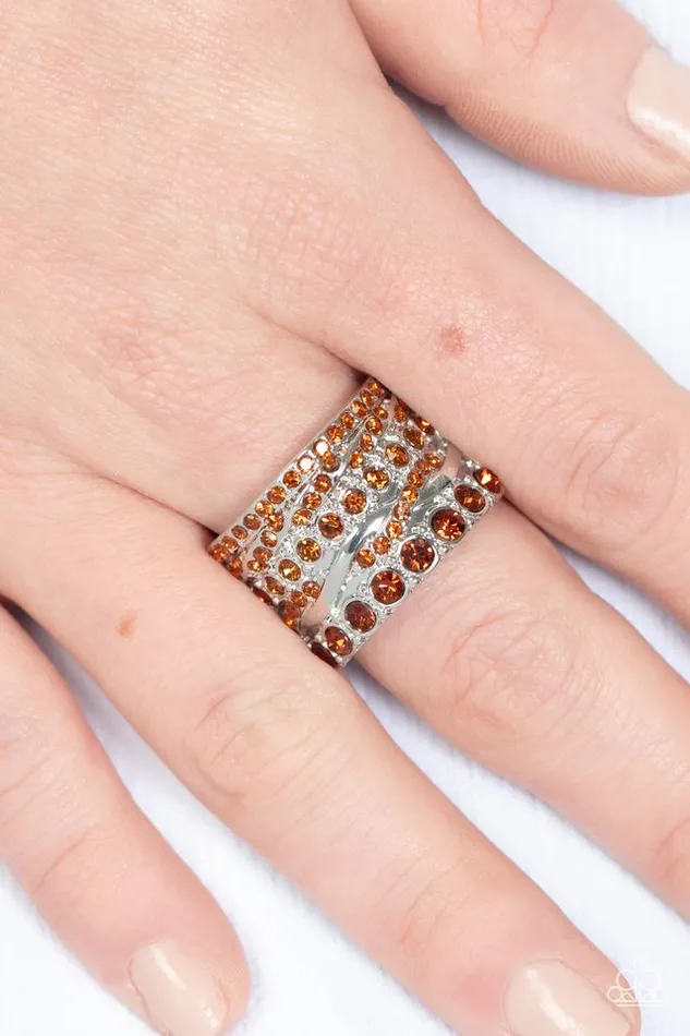 Paparazzi Jewelry Rings Paparazzi Ring Angelic Architecture Brown