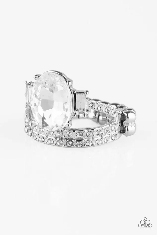 Paparazzi Jewelry Rings Paparazzi Ring Bling Queen White Paparazzi Jewelry Rings Paparazzi Ring Bling Queen White