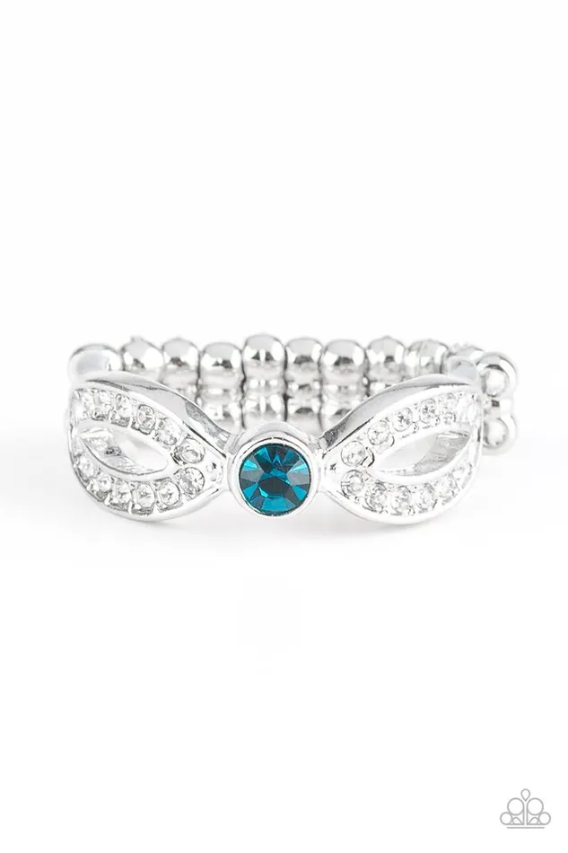 Paparazzi Jewelry Rings Paparazzi Ring Extra Side Of Elegance Blue Paparazzi Jewelry Rings Paparazzi Ring Extra Side Of Elegance Blue