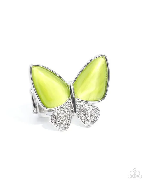 Paparazzi Jewelry Rings Paparazzi Ring Fluttering Flex Green Paparazzi Jewelry Rings Paparazzi Ring Fluttering Flex Green
