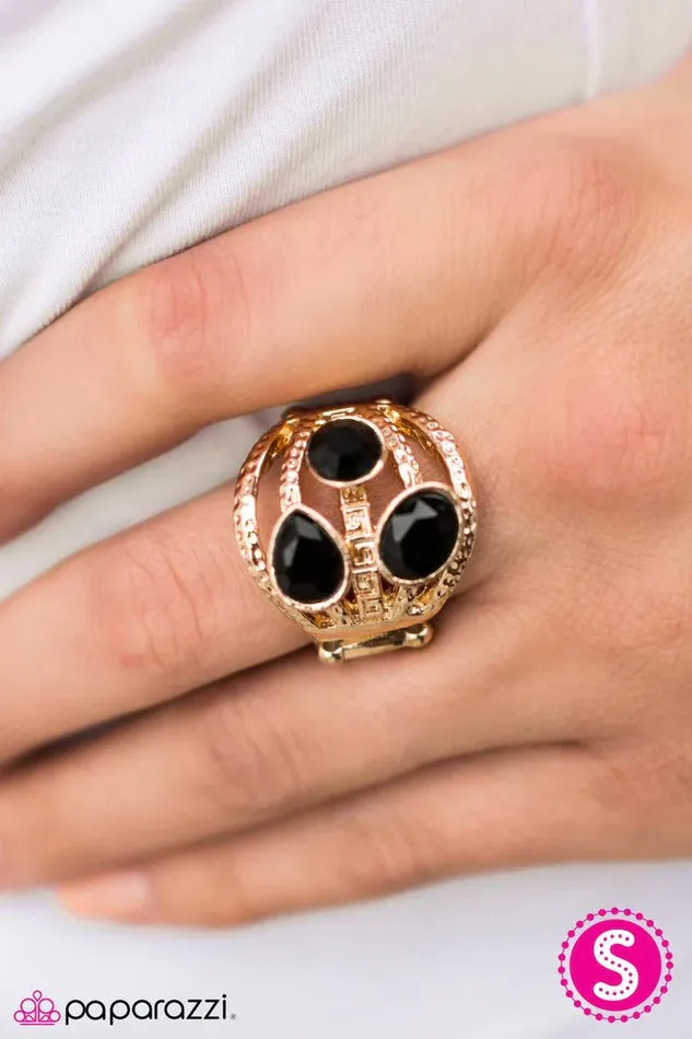 Paparazzi Jewelry Rings Paparazzi Ring Jazz Trio Gold