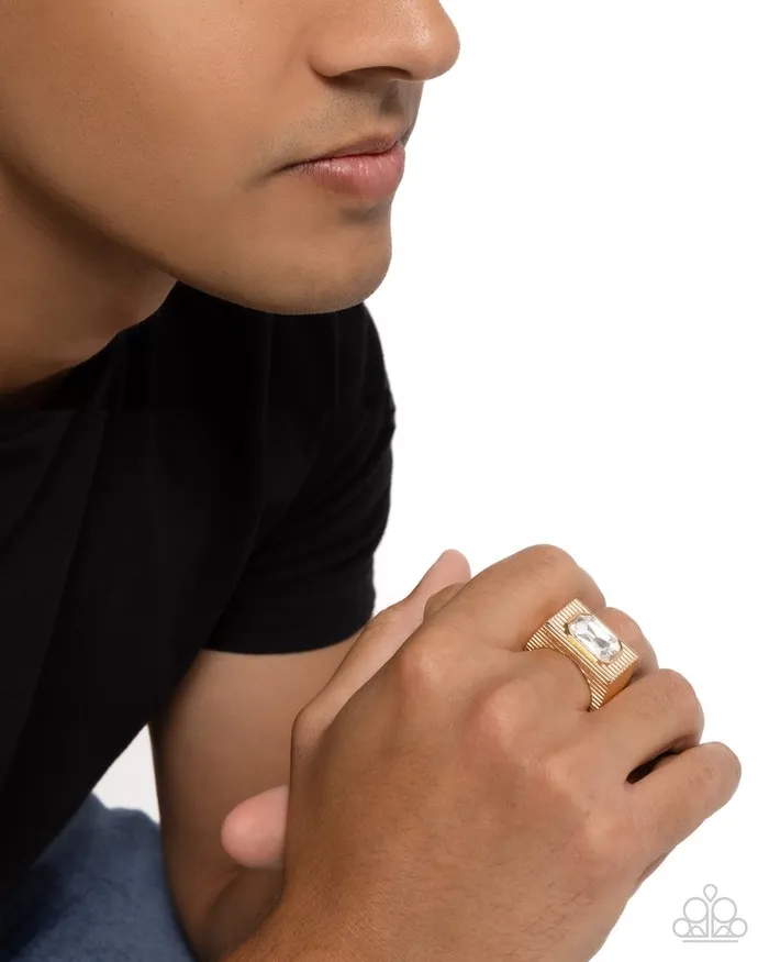 Paparazzi Jewelry Rings Paparazzi Ring Knockout Tournament Gold