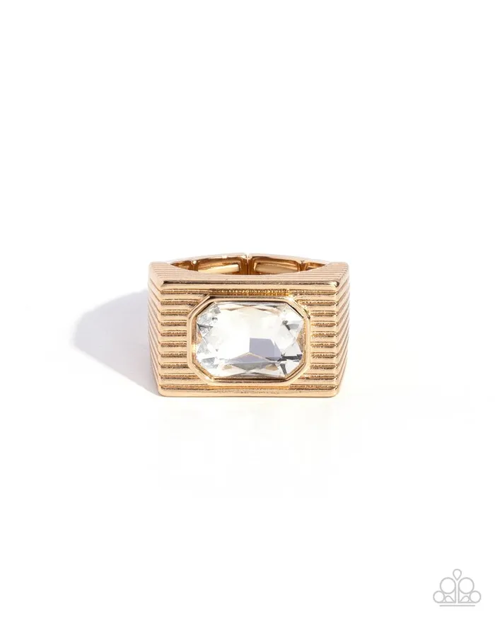 Paparazzi Jewelry Rings Paparazzi Ring Knockout Tournament Gold Paparazzi Jewelry Rings Paparazzi Ring Knockout Tournament Gold