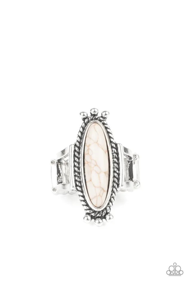 Paparazzi Jewelry Rings Paparazzi Ring Sahara Escape White Paparazzi Jewelry Rings Paparazzi Ring Sahara Escape White