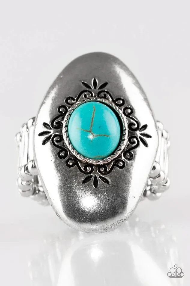Paparazzi Jewelry Rings Paparazzi Ring Stone Gardens Blue