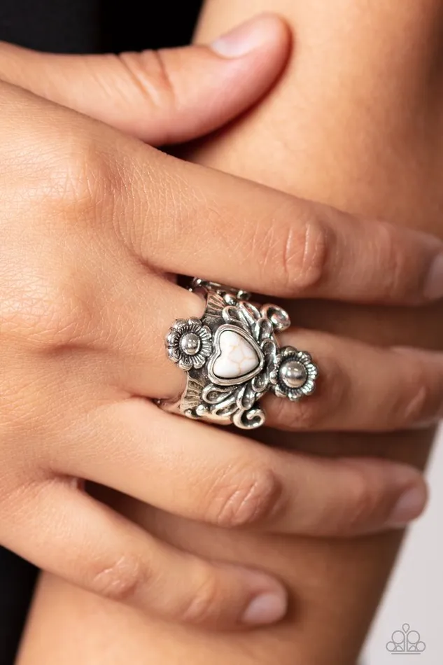 Paparazzi Jewelry Rings Paparazzi Ring Trailblazing Tribute White
