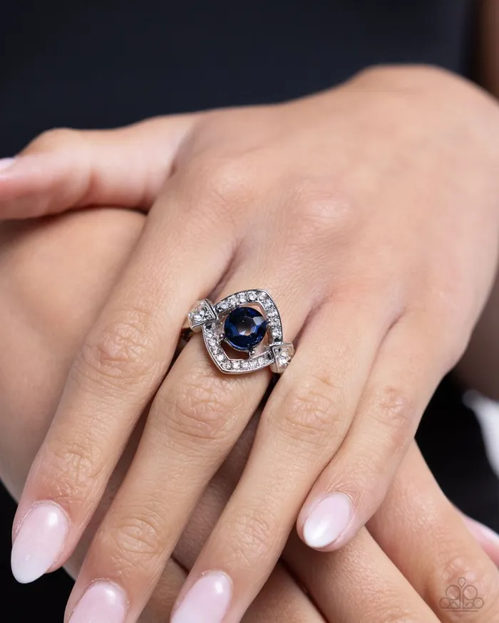 Paparazzi Jewelry Rings Paparazzi Ring Undefeated Dazzle Blue