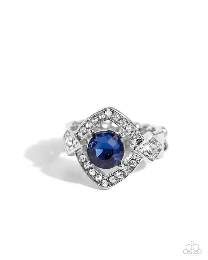 Paparazzi Jewelry Rings Paparazzi Ring Undefeated Dazzle Blue Paparazzi Jewelry Rings Paparazzi Ring Undefeated Dazzle Blue