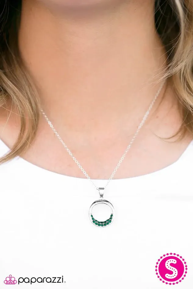 Paparazzi Necklace All The Glitter In The World Green Paparazzi Jewelry Necklaces