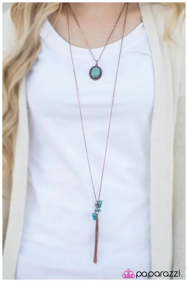 Paparazzi Necklace All The Pretty Horses Blue Paparazzi Jewelry Necklaces