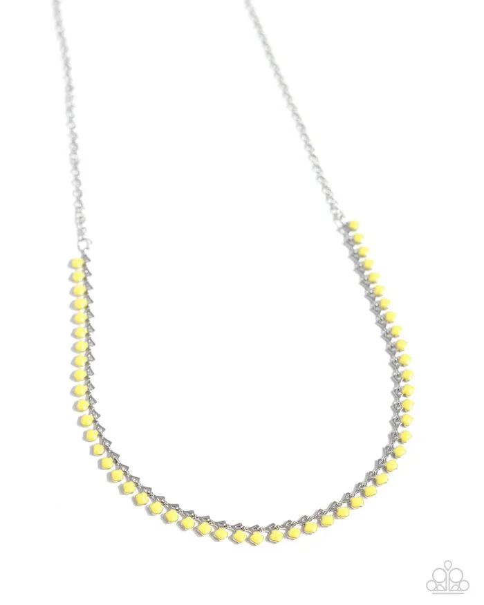 Paparazzi Necklace Colored Cadence Yellow Paparazzi Jewelry Necklaces Paparazzi Necklace Colored Cadence Yellow Paparazzi Jewelry Necklaces