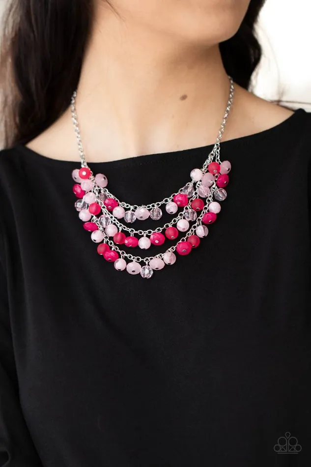 Paparazzi Necklace Fairytale Timelessness Pink Paparazzi Jewelry Necklaces