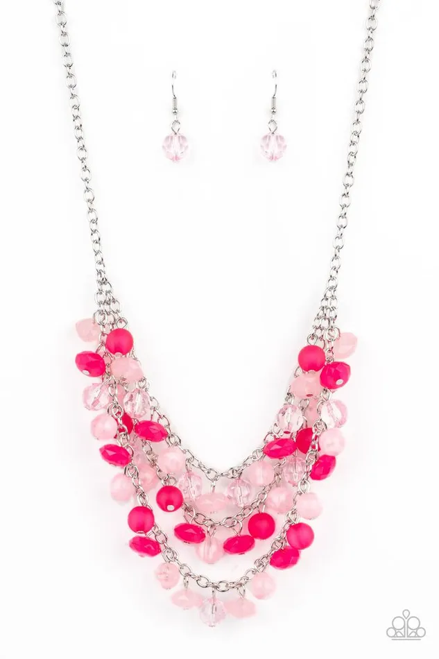 Paparazzi Necklace Fairytale Timelessness Pink Paparazzi Jewelry Necklaces