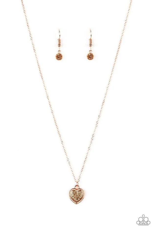 Paparazzi Necklace Fierce Flirt Copper Paparazzi Jewelry Necklaces