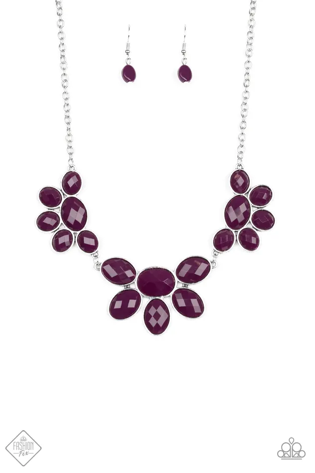 Paparazzi Necklace Flair Affair Purple Paparazzi Jewelry Necklaces