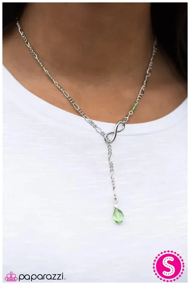 Paparazzi Necklace If Tomorrow Never Comes Green Paparazzi Jewelry Necklaces