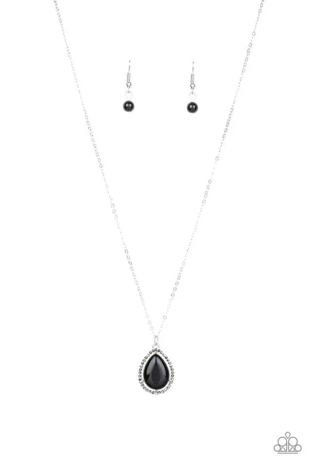 Paparazzi Necklace In GLOW Spirits Black Paparazzi Jewelry Necklaces