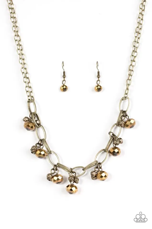 Paparazzi Necklace Lets Get This FASHION Show On The Road Brass Paparazzi Jewelry Necklaces