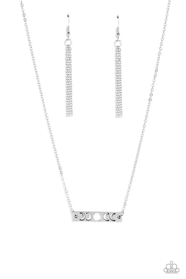 Paparazzi Necklace LUNAR or Later Silver Paparazzi Jewelry Necklaces Paparazzi Necklace LUNAR or Later Silver Paparazzi Jewelry Necklaces