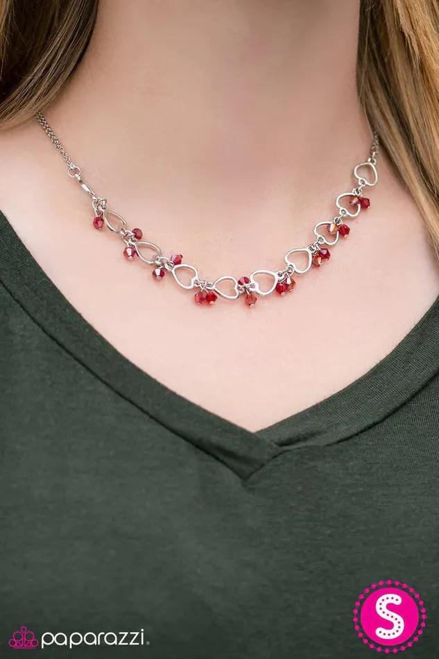 Paparazzi Necklace Make You Mine Red Paparazzi Jewelry Necklaces