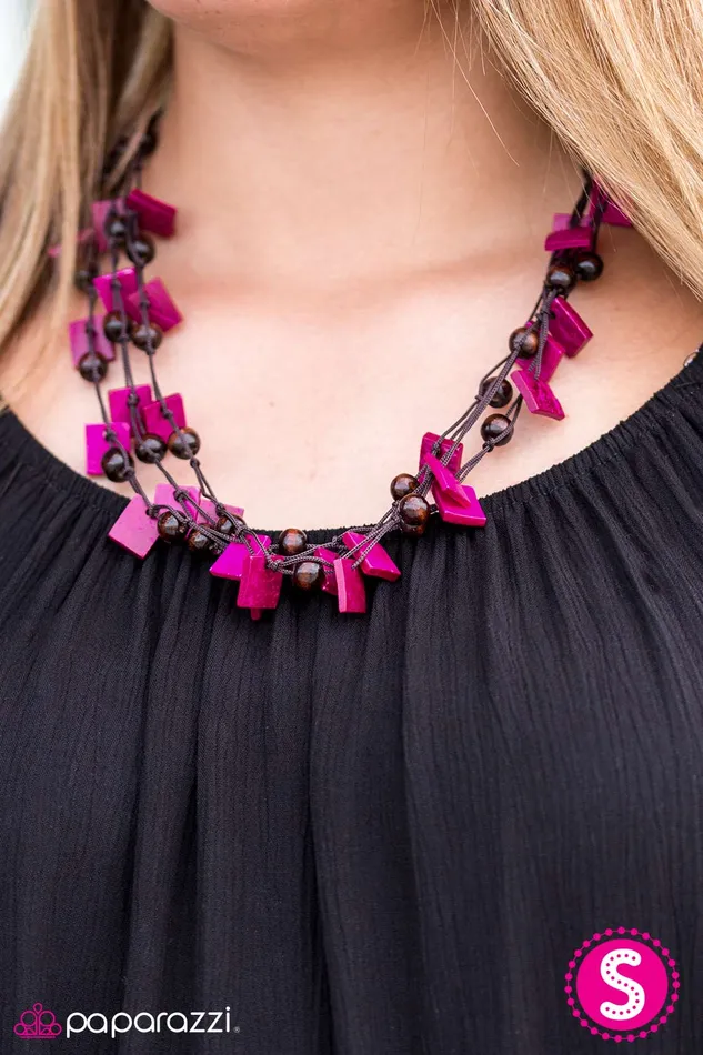 Paparazzi Necklace Me Myself and ISLAND Pink Paparazzi Jewelry Necklaces