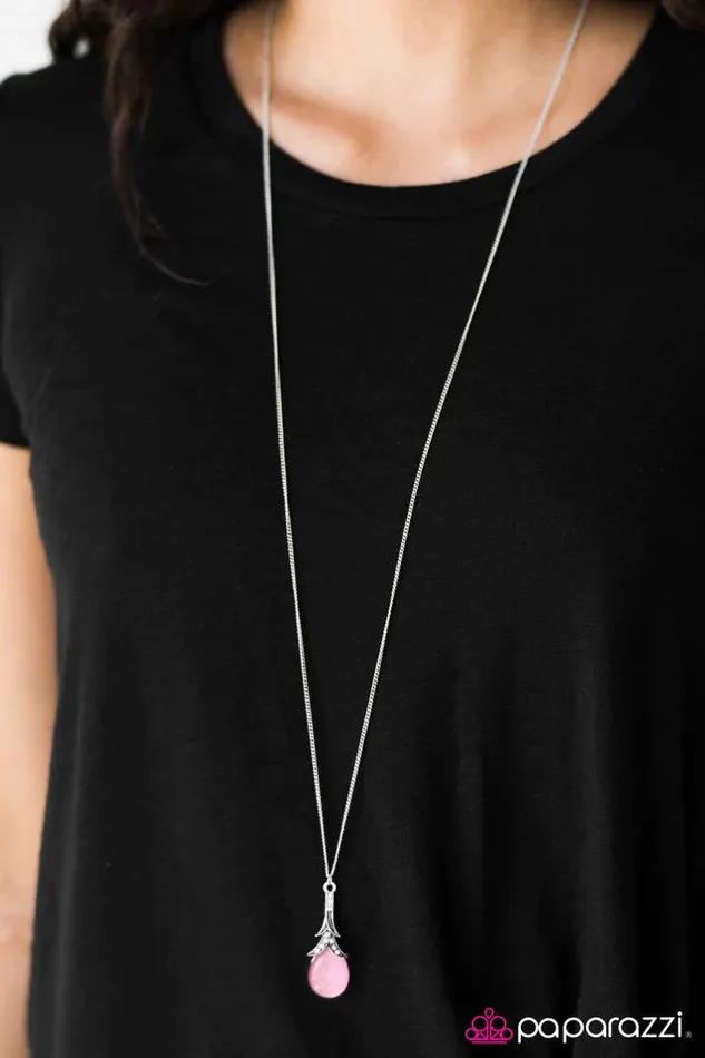 Paparazzi Necklace Moonlight Music Pink Paparazzi Jewelry Necklaces