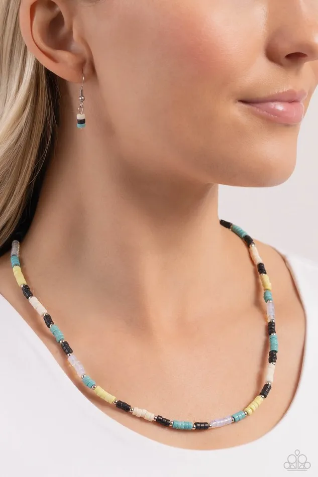 Paparazzi Necklace Oasis Outline Black Paparazzi Jewelry Necklaces