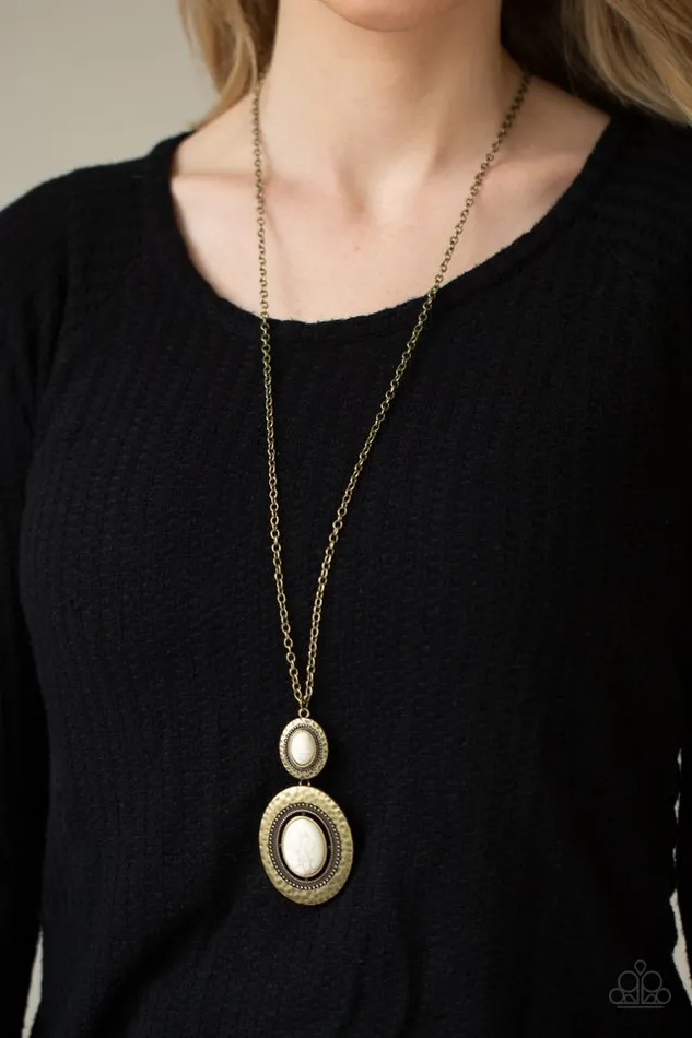 Paparazzi Necklace Southern Opera Brass Paparazzi Jewelry Necklaces