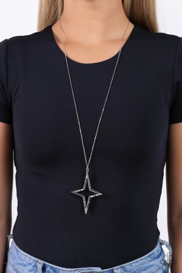 Paparazzi Necklace Stellar Showtime Silver Paparazzi Jewelry Necklaces