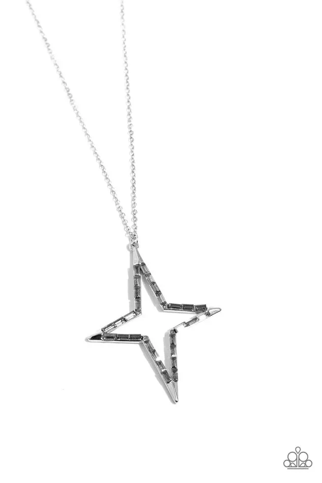 Paparazzi Necklace Stellar Showtime Silver Paparazzi Jewelry Necklaces Paparazzi Necklace Stellar Showtime Silver Paparazzi Jewelry Necklaces