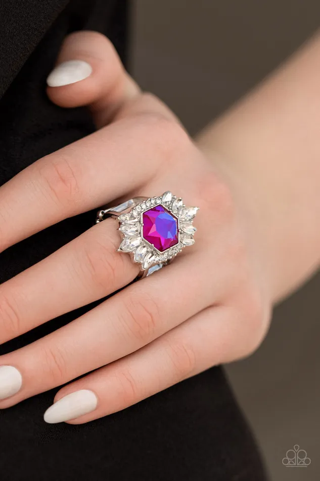 Paparazzi Ring Divine Intervention Pink Paparazzi Jewelry Rings