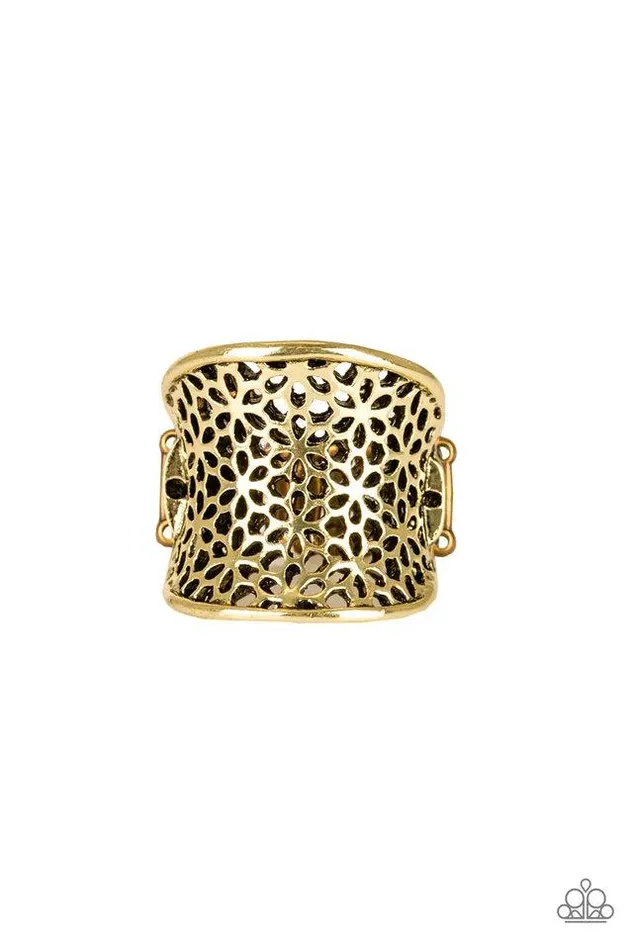 Paparazzi Ring Garden Safari Brass Paparazzi Jewelry Rings