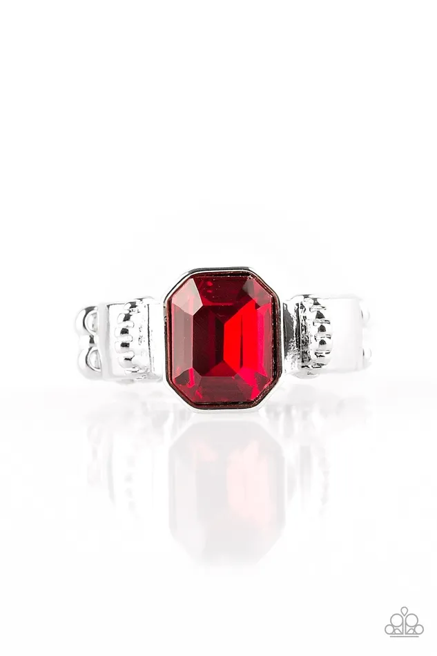 Paparazzi Ring Regal Relic Red Paparazzi Jewelry Rings