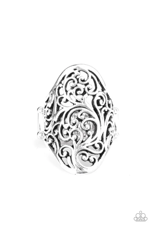 Paparazzi Ring Vine Vibe Silver Paparazzi Jewelry Rings Paparazzi Ring Vine Vibe Silver Paparazzi Jewelry Rings