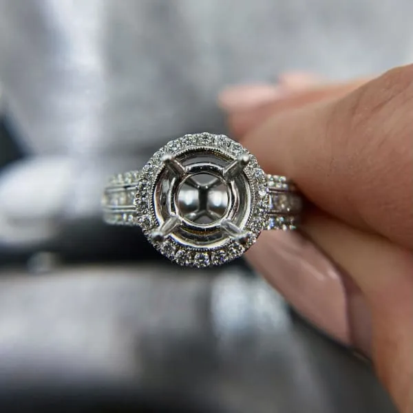 PreStyled Sets Diamond Source NYC 18k white gold setting with 87ct diamonds KR06602XD1501 PreStyled Sets Diamond Source NYC 18k white gold setting with 87ct diamonds KR06602XD1501