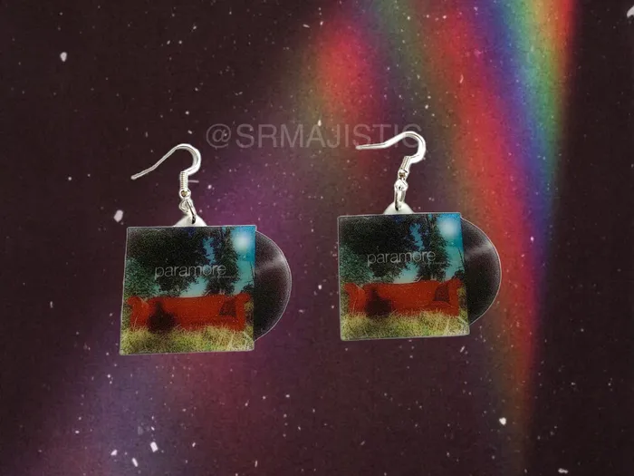 READY TO SHIP Paramore Collection of Vinyl Album Handmade Earrings Sam Makes Things Earrings