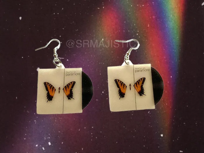READY TO SHIP Paramore Collection of Vinyl Album Handmade Earrings Sam Makes Things Earrings