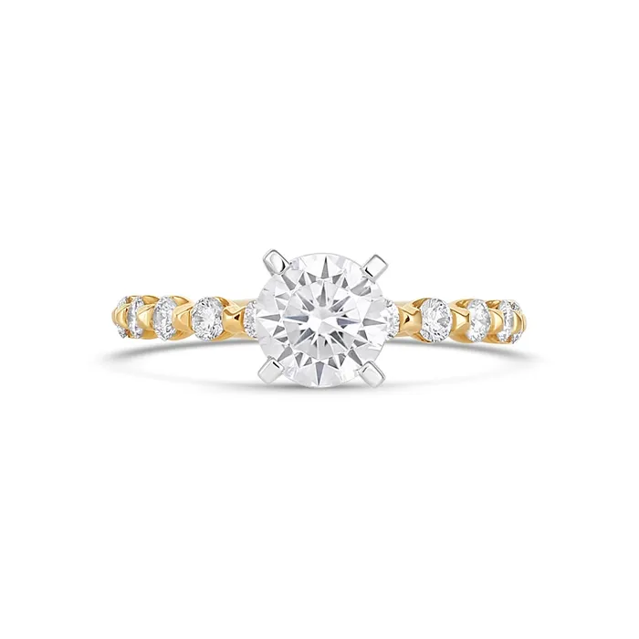 Rings 14K Yellow Gold Semimount Diamond Ring Engagement Collections