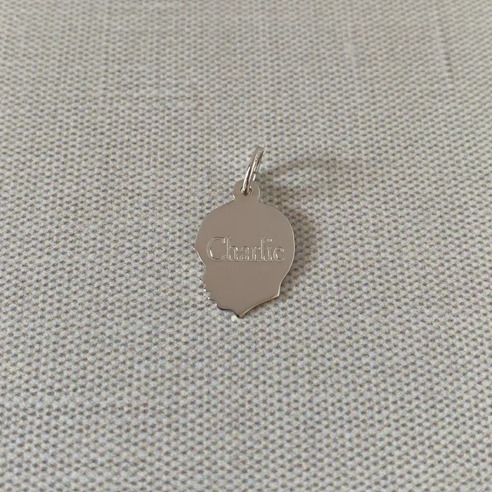 Rings Croghans Sterling Silver Young Boys Head Silhouette Charm