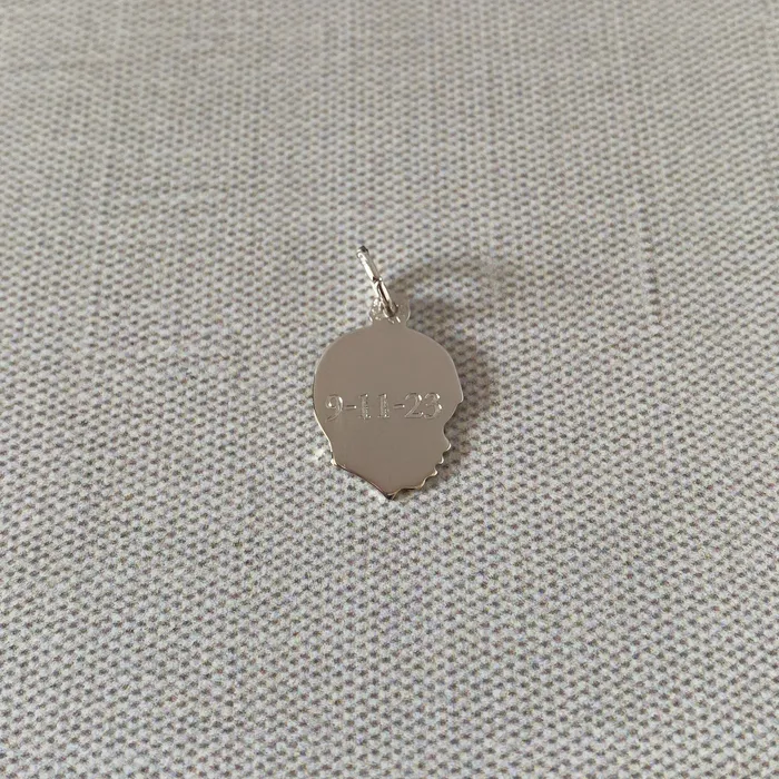 Rings Croghans Sterling Silver Young Boys Head Silhouette Charm