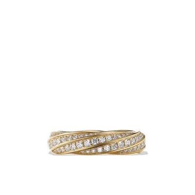Rings David Yurman 6mm Cable Edge Diamond Band Ring David Yurman