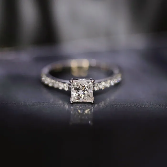 Rings Diamond Source NYC Stunning Platinum Engagement Ring Princess cut 201ct TDW Rings Diamond Source NYC Stunning Platinum Engagement Ring Princess cut 201ct TDW