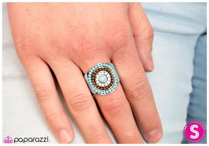 Rings Paparazzi Jewelry Paparazzi Ring Circle Of Friends Blue