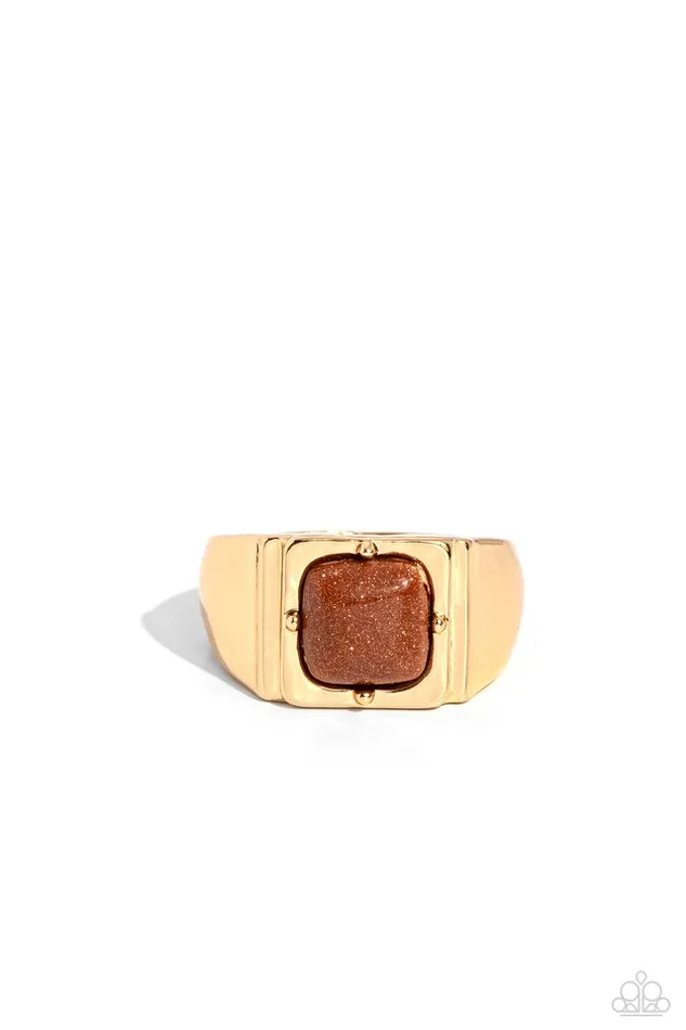 Rings Paparazzi Jewelry Paparazzi Ring Glittery Gamut Gold Rings Paparazzi Jewelry Paparazzi Ring Glittery Gamut Gold