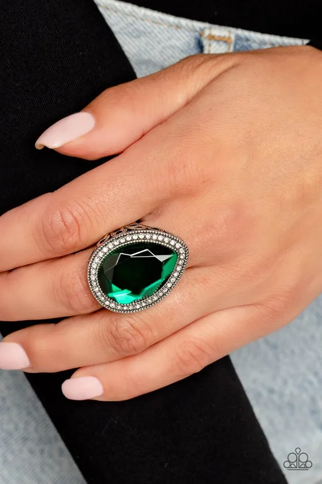 Rings Paparazzi Jewelry Paparazzi Ring Illuminated Icon Green