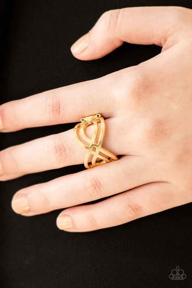 Rings Paparazzi Jewelry Paparazzi Ring Infinite Fashion Gold